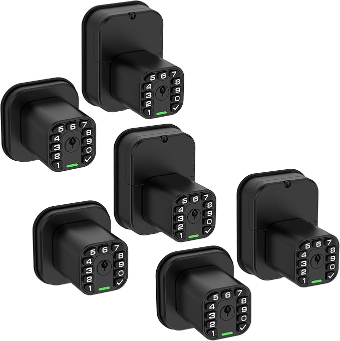 Richelock IU52 Double-Sided Keypad Door Lock, All-Weather, Fully Waterproof Keyless Entry with Dual-Sided Programmable Codes, Same Key Both Sides for Outdoor, Indoor, Gate & Fence