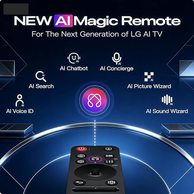 Universal Magic Remote Compatible with LG TV Remote replacment, LG Magic Remote MR25GN 2025 Includes AI, Pointer, Alexa Voice
