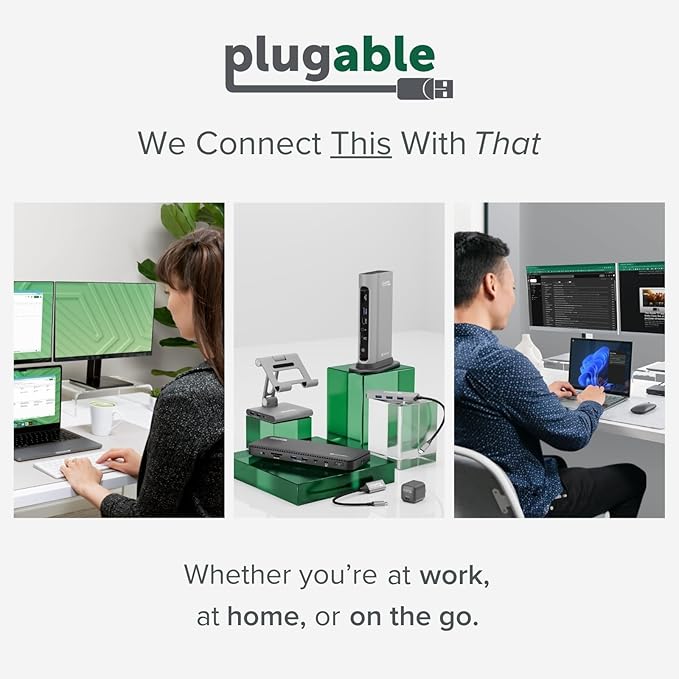 Plugable Surge Protector Power Strip with USB and 12 AC Outlets, Built-in 10.5W 2-Port USB Charger for Android, Apple iOS, and Windows Mobile Devices, 25 Foot Extension Cord