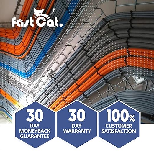 fast Cat. Speaker Wire 14 Guage 2C, UL Listed & CMR/CL3R-FT4 Rated - Speaker Cable w/PVC Jacket, 100% Oxygen-Free Pure Bare Copper - (41) MidFlex 14 Guage Wire - in-Wall Use-500ft Bulk Cable, White