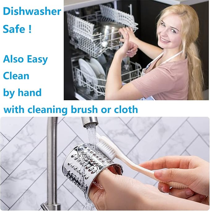 Stainless Steel Slicer Shredder Attachment for KitchenAid Mixer, Cheese Grater Attachment, Food Slicer for KitchenAid Mixer, Accessories for Kitchen aid