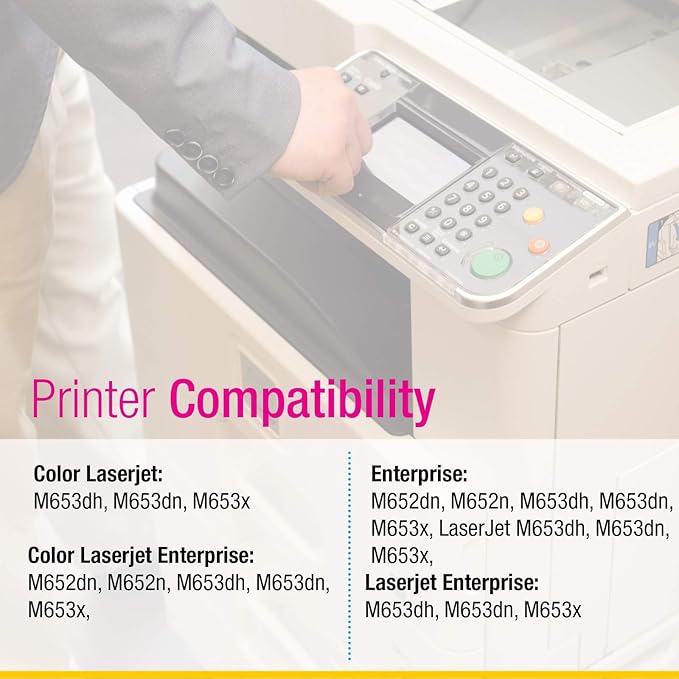 CS Replacement Toner Cartridge Compatible with HP 656X CF463X Magenta Color Enterprise M652dn M652n M653dn M653x M652dn Toner Cartridge Magenta