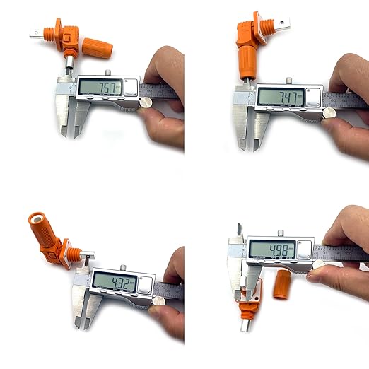 300A 1500V Battery Energy Storage Connector, 70-95mm² High Current Connectors Quick Plug Terminal Orange Right Angle Plug and Socket IP67 Waterproof Power Adapter Threaded Wiring