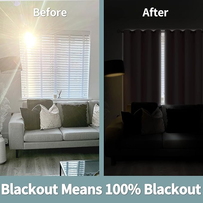 BGment Baby Pink Blackout Curtains for Girls Room 63 Inch Length 2 Panels, Thermal Insulated Full Light Blocking Grommet Noise Cancelling Window Curtains for Nursery Bedroom, 42 Inch Wide Each