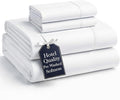 Casa Platino King Bed Sheets, Pre-Washed Brushed Microfiber King Sheets, Soft & Cozy Bedding, 4 Piece Set, Ultra Soft & Breathable Bedding, Deep Pocket 15 Inch Sheet & Pillowcase Sets– White