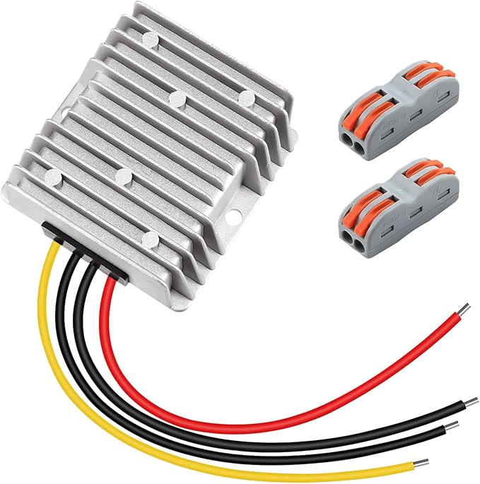 EAGWELL 12V to 24V Boost Converter 5A 120W DC 12V to 24V Step Up Converter Voltage Regulator Transformer for Golf Carts, Solar System, RV, LED Lights