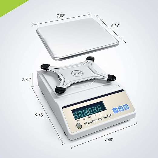 LICHEN Lab Analytical Balance 1000gx 0.1g with LED Display, Tare & Counting Function，G/ct/oz/lb Units- High Precision Scale for Kitchen, Lab, Pharmacy, Jewelry(No Test Weight)