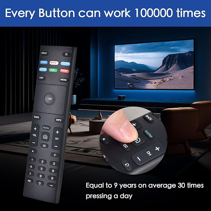 XRT136 for Vizio Smart TV Remote,Replacement Control for Vizio Smart LED LCD HD 4K UHD HDR TVs D-Series,E-Series, M-Series, P Series, PX Series, V-Series