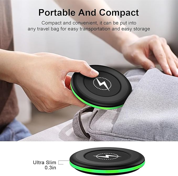 for Samsung Wireless Charger Fast Charging Pad 2 Pack Compatible Samsung Galaxy S25 FE/S25 Ultra/S24 FE/S23/S22,15W Wireless Charger Android Charging Station for Google Pixel 10 10 Pro XL