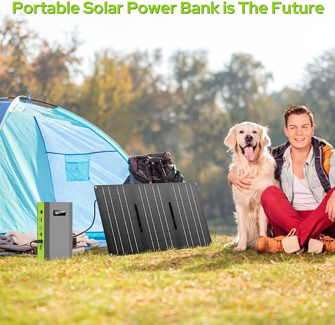 ZeroKor Portable Power Bank with AC Outlet, 65W 110V External Battery Pack 23400mAh Portable Laptop Charger Portable Power Source Backup for Outdoor Tent Camping Home Office Smart Devices -Green