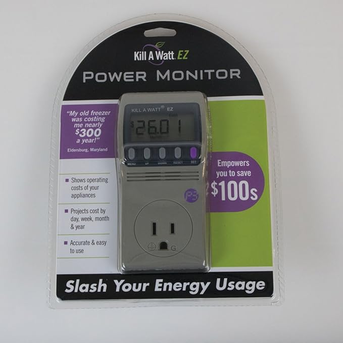 P3 International P4460 Kill A Watt EZ Electricity Usage Monitor, grey (3-Pack)