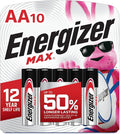 Energizer AA Batteries, MAX Double AA Battery Alkaline, 10 Count