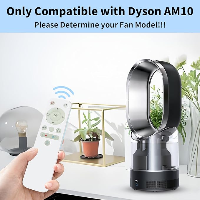LUNOAOA Upgrade Glowing Remote Control Replacement No Setup for Dyson Fan AM10 with Magnetic