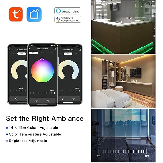 GLEDOPTO WiFi Bluetooth 5 in 1 LED Strip Controller DC12-24V 20A Current RGBCCT RGBW RGB CCT WWCW Dimmer Five Modes in One Work with Tuya Smart Life App Control for PWM Dimming Strip Light Easy Wiring