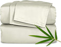 Pure Bamboo Queen Sheets, Genuine 100% Organic Viscose Derived from Bamboo Bed Sheet Set, Luxuriously Soft & Cooling, Double Stitching, 2 Year Quality Promise (Queen, Birch)
