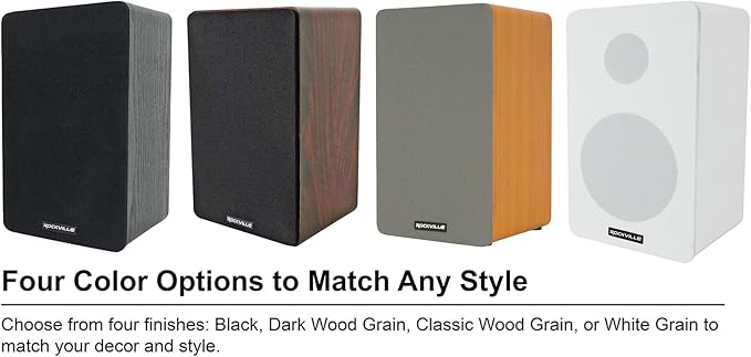 Rockville Pair RockShelf 68D V2 400W Bookshelf Speakers 8 Ohm, Kevlar Woofers, Silk Dome Tweeter, MDF Cabinet, for Home Theater and Audiophiles