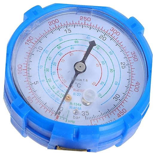 AKOOSY Automotive Manifold Gauge Set High Pressure Gauge with Hoses for Car Air Conditioner Maintenance Cooling Pressure Monitor HVAC Tool for Efficient Repairs