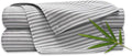 Pure Bamboo Queen Sheets, Genuine 100% Organic Viscose Derived from Bamboo Bed Sheet Set, Luxuriously Soft & Cooling, Double Stitching, 2 Year Quality Promise (Queen, Stripes)
