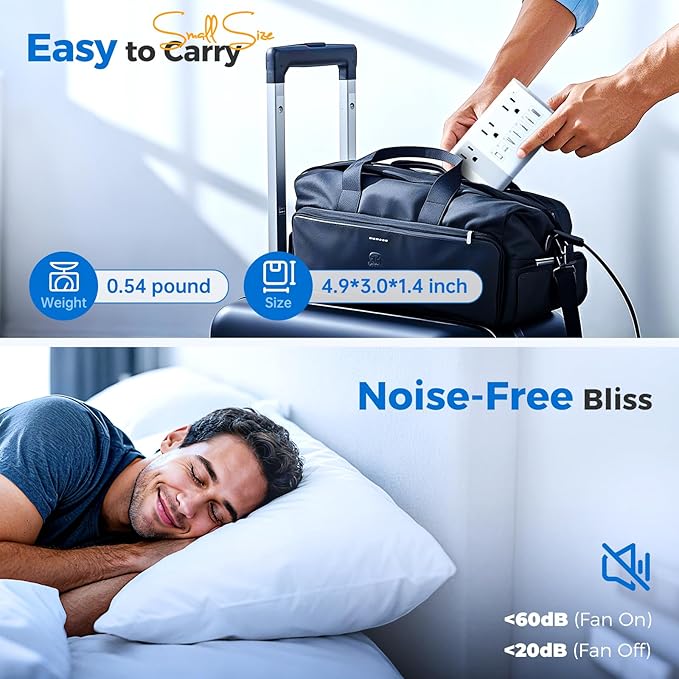 DOACE 220V to 110V Converter for European Travel - 350W 7 in 1 Voltage Converter US to Europe with 3AC, 2QC+2PD for Using U.S. Devices Abroad - Hair Straightener Shaver Toothbrush Laptop Camera Phone