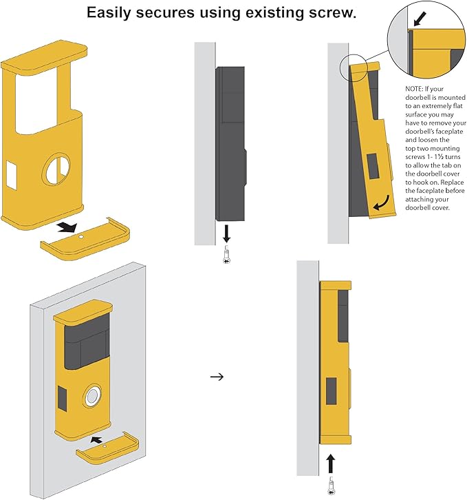 Garden Video Doorbell Cover (Compatible with Ring 3, 3 Plus, 4, Battery Plus, and Battery Pro) (Antique Brass)