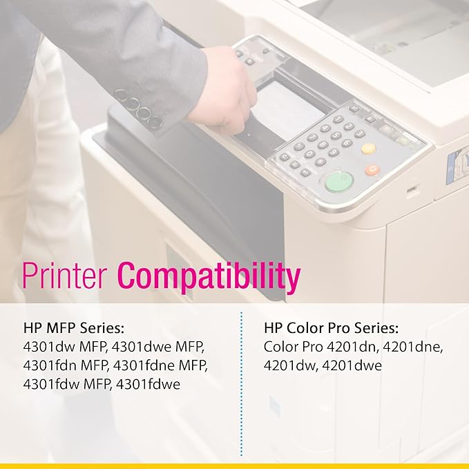 CS Replacement Compatible with HP 4301fdwe Toner Cartridge W2100X to use with Color Pro 4201dn 4201dne 4201dw 4201dwe MFP 4301dw MFP 4301fdwe (Black, 1-Pack)