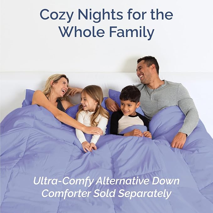 Twin 4 Piece Sheet Set - Cooling, Comfy & Breathable - Hotel Luxury Bedding, Includes Fitted Sheet for Women, Men, Kids and Teens - 1 Flat, 1 Fitted Sheet, 2 Pillowcases with Deep Pockets - Lavender