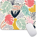 Armanza Square Mouse Pad Tropical Plants, Personalized Premium-Textured Custom Mouse Mat Design, Washable Mousepad Cloth, Non-Slip Rubber Base Computer Mouse Pads for Wireless Mouse