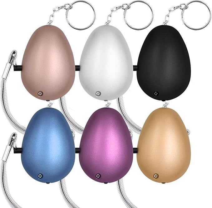 KOSIN Safe Sound Personal Alarm, 6 Pack 140DB Personal Security Alarm Keychain with LED Lights, Emergency Safety Alarm for Women, Men, Children, Elderly1