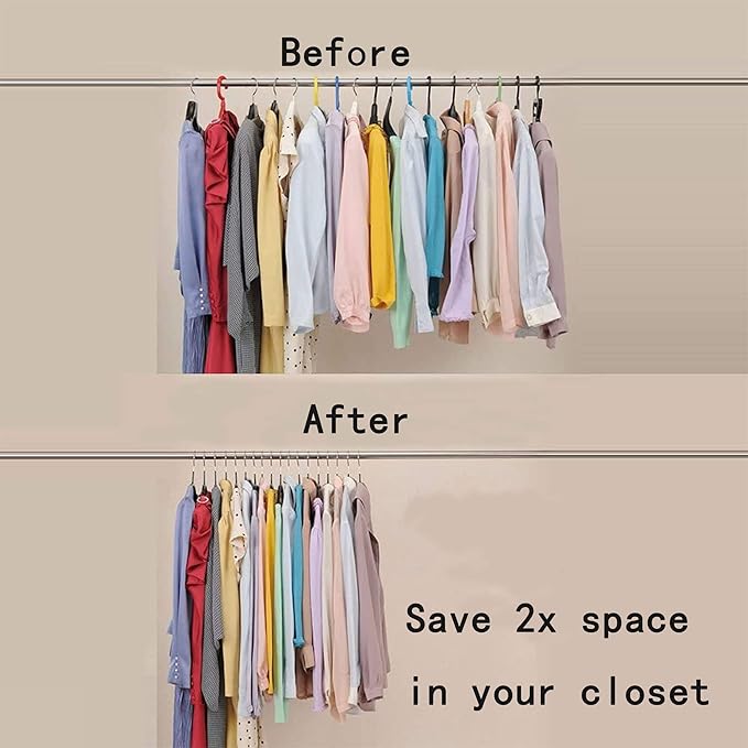 Premium PVC Coating Metal Hangers 20 Pack, Heavyduty, Non Slip Slimline, Suit Jacket T Shirt Hangers, Gold Hooks, Space Saving Clothes Hanger(Gray)