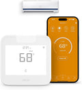 Breez Max | ENERGY STAR CERTIFIED Smart AC Controller | WiFi Thermostat for Mini-Split, Window, Portable ACs/Heat Pumps | AI-Based Tech | Free App, No Subscriptions | Alexa, Google, IFTTT etc. (White)