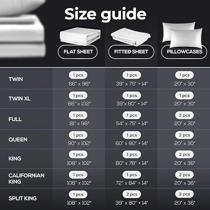 Silvery Silver Infused Bed Sheets Set - Award-Winning Self-Cooling Fabric with Self-Cleaning Silvery Technology™ That Stays Fresh 3X Longer for Hygienic Sleep (White, King)