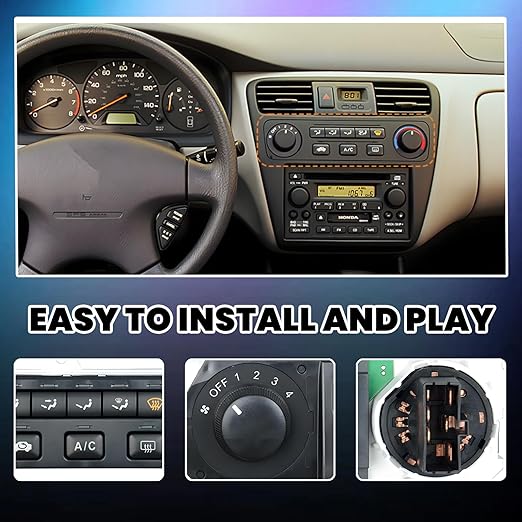 599-268 Climate Control Module - Compatible with 1998-2000 Honda Accord & 1998-2004 Honda Odyssey - A/C Heater Panel Replacement 79600-S84-A01ZA