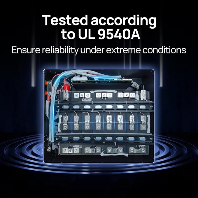 ECO-WORTHY Home Power Station Backup Power,5120Wh LiFePO4 Battery Support Communication,Bluetooth and WiFi,AC 5000W Inverter,1Hr/2.5Hr Fast Charge,for Home Backup,Emergency,Solar System Components