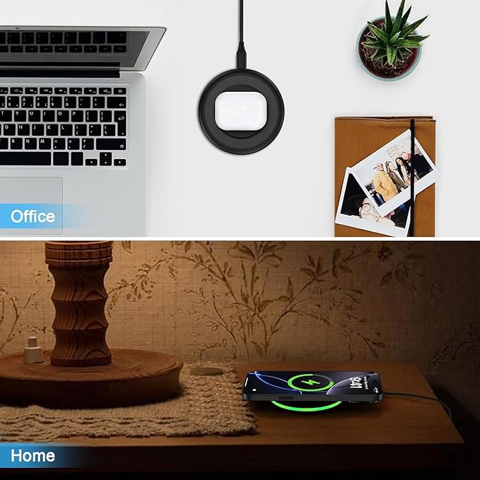 for Samsung Wireless Charger Fast Charging Pad 2 Pack Compatible Samsung Galaxy S25 FE/S25 Ultra/S24 FE/S23/S22,15W Wireless Charger Android Charging Station for Google Pixel 10 10 Pro XL