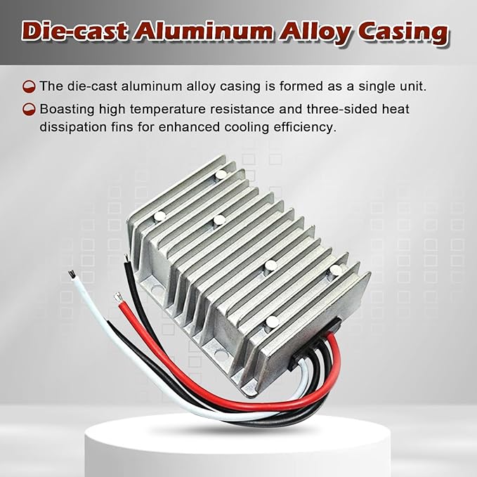 DC 12V to 24V 12A Converter, DC Voltage Regulator Power Converter Boost Converter Module Car Power Supply is Applicable to Golf Cart, etc