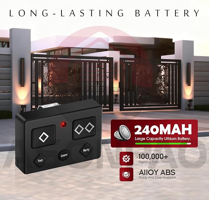 Ghost Controls AXP1 AXS1 AXR1 5-Button Gate Opener Remote Transmitter - Pack of 1【3-Year-Warranty】