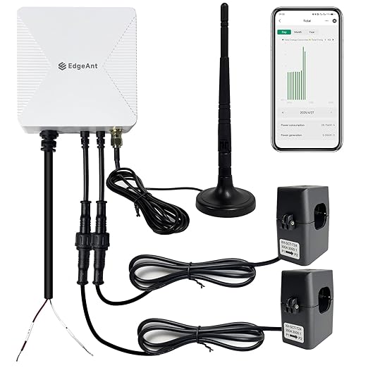 WiFi Energy Monitor with 2 * 300A Clamps, Real-Time Electricity Tracking, Smart Home Power Management