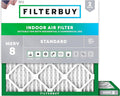 Filterbuy 23x23x1 Air Filter MERV 8 Essential Dust & Allergy Defense (2-Pack), Electrostatic Pleated HVAC AC Furnace Filters Replacement, Made in USA (Actual Size: 22.50 x 22.50 x 0.75)
