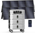 IEE SP5000 Solar Generator 5000W, 7680Wh Power Station with 2x400W Solar Panels, 5 AC Outlets(9000W Surge), 120V/240V Dual Voltage, LiFePO4 Battery for Home Backup Outdoors Camping RV Emergency