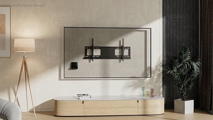 Mount Plus MP-APM-06-01 Streaming Media Player Wall Mounting Bracket for Most Small Narrow Devices Up to 11 lbs. - Apple TV, Roku, Fire TV (Narrow)