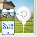 Noaheye Window Camera No-Drill 2K Ultra HD Window Security Camera with 5G/2.4G WiFi, Enhanced Night Vision, AI Human Detection, Easy Glass Mount for Apartment, Condo, and Home Outdoor View
