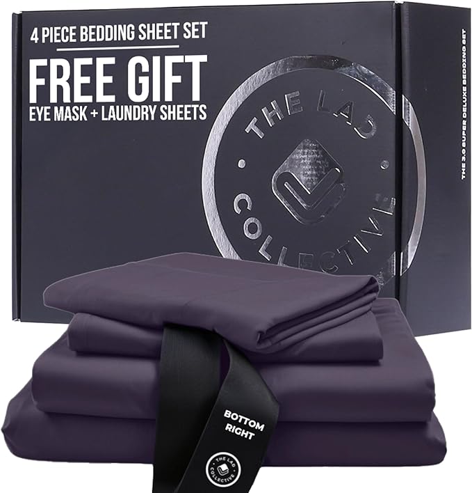 THE LAD COLLECTIVE 3.0 Bedding Set California King Size 4 Pieces Premium Bed Set with Fitted Sheet, Top Sheet, and 2 Pillowcases, Yosemite