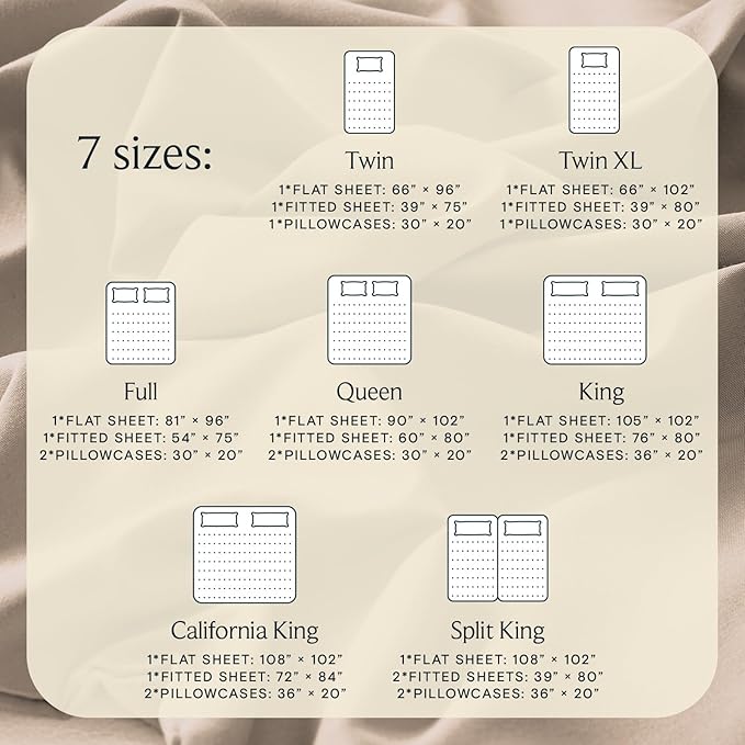 LuxClub 4 PC Queen Sheet Set, Deep Pockets Wrinkle Free Cooling Bed Sheets Hotel Bedding for Women, Men, Includes 1 Fitted Sheet, 1 Flat Sheet and 2 Pillowcases-Soft Light Khaki