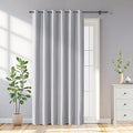 100% Blackout Curtains 96 Inch Length 2 Panels Set, Black Out Curtains for Living Room, Greyish White Thermal Insulated Grommet Drapes Bedroom Luxury Decor Privacy(70W × 96L inch, Greyish White)