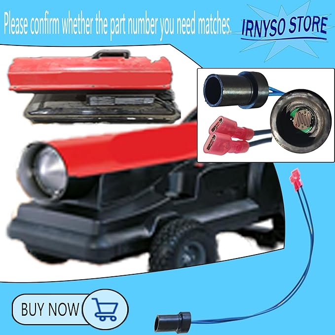 Irnyso Replacement Heaters Photocell Assembly Flame Sensor PP236 M16656-24 fits Reddy， Dayton, Knipco, Koehring, Master, Kerosene Heaters etc