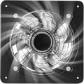 XUFOPLY 9.84 Inch Exhaust Fan, 110V 100W Wall Mounted Vent Fans 2600RPM Kitchen Bathroom Windows Fan Metal Extractor Fan for Attic, Garage, Window Ventilation (Black, 9.84 Inch)