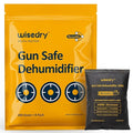 wisedry 200 Grams x 4 Packs Gun Safe Dehumidifier, Reusable Moisture Absorber for Gun Safes, Rechargeable Gun Safe Silica Gel Desiccant