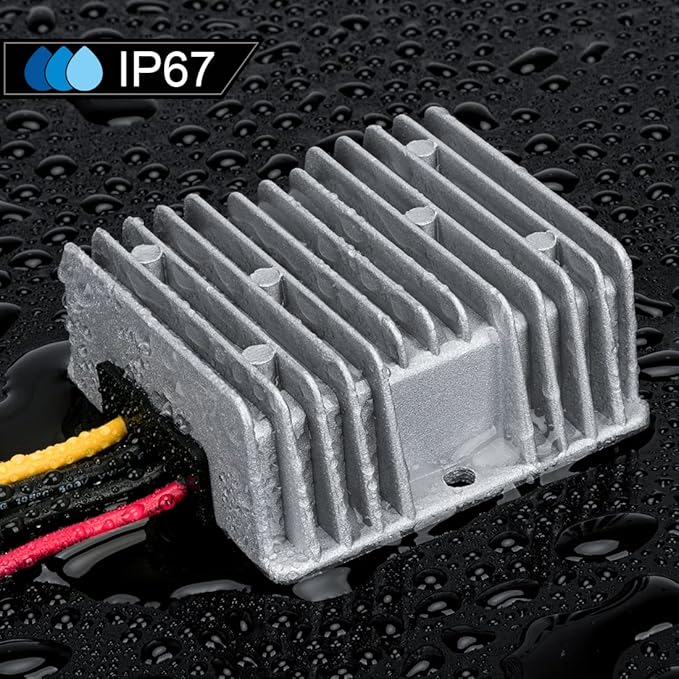 48V Step Down 12V 360W 30A DC/DC Voltage Regulator Golf Cart Reducer Converter Waterproof Module Transformer for Truck,Cart Scooter，Forklifts, Car