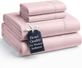 Casa Platino Bedding Sheets & Pillowcases – King Size Sheet Set, Pre-Washed Ultra Soft Cooling Bed Sheets, 4 Piece Hydro-Brushed Microfiber Set, Cozy Fit, Deep Pocket King Sheets - Sepia Rose