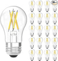 Sunco 20 Pack A15 Light Bulb LED, Edison Style Bulb, Dimmable Vintage Filament Lighting, 800 LM, 7W (60W Equivalent), 4000K Cool White, E26 Medium Base, Wet Rated UL